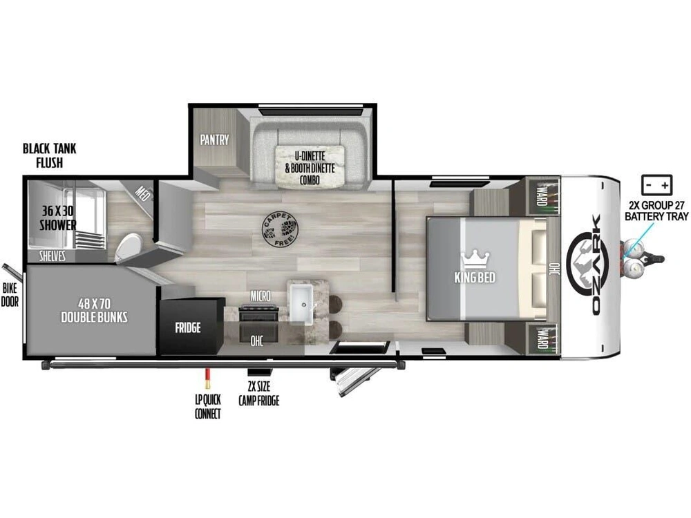 2024 Forest River Ozark 2640bhk