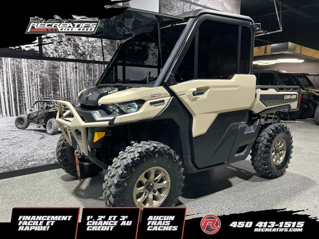 Can-Am DEFENDER HD10 LIMITED CAB 2025 - **CABINE CHAUFFÉE ET CLIMATISÉ!!**
