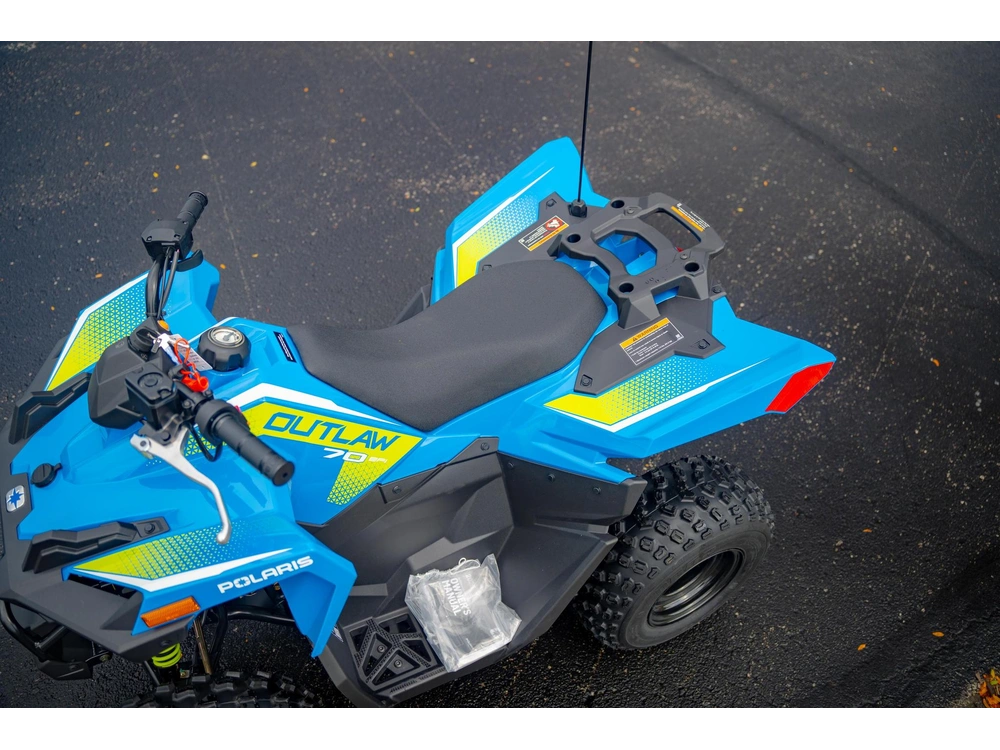 2026 Polaris Outlaw 70 Efi - Velocity Blue/lifted Lime alt