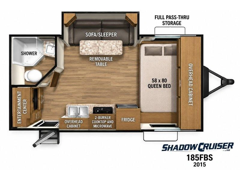 2015 Cruiser Rv Shadow Cruiser 185fbr