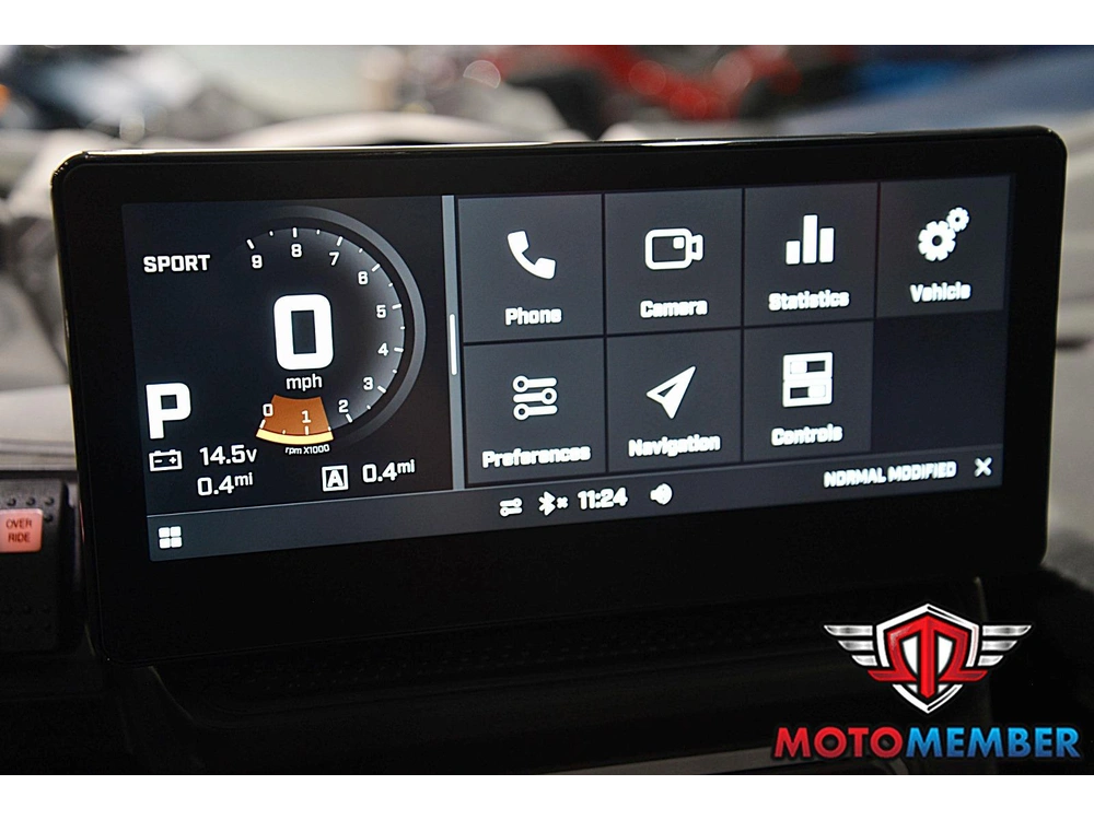 2026 Can-am Maverick X3 X Rs Turbo Rr Dusty Navy_10.25 In Infotainment