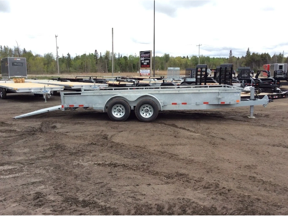 2027 Canada Trailers 82x18 5 Ton Galvanized Landscape Trailer alt