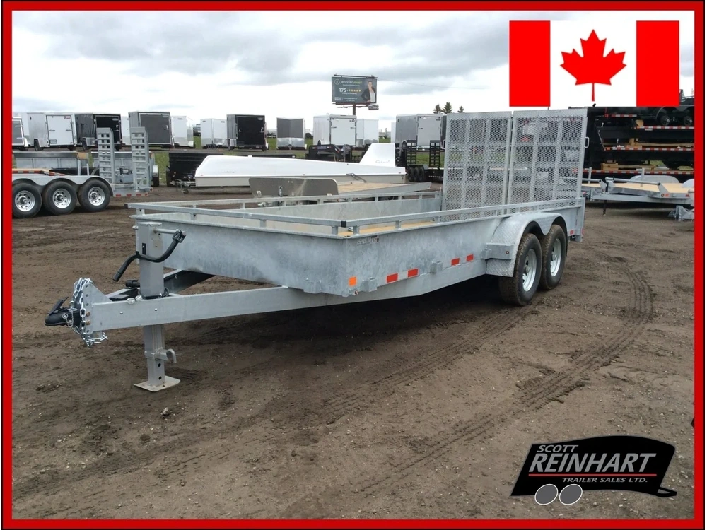 2027 Canada Trailers 82x18 5 Ton Galvanized Landscape Trailer alt