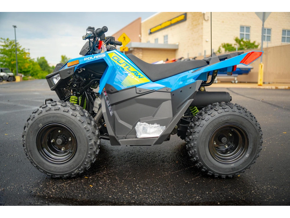 2026 Polaris Outlaw 70 Efi - Velocity Blue/lifted Lime alt