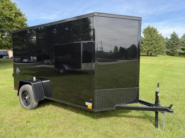 2027 Cross Painted Steel Enclosed (beta) 5' X 10' Ramp Blackout alt