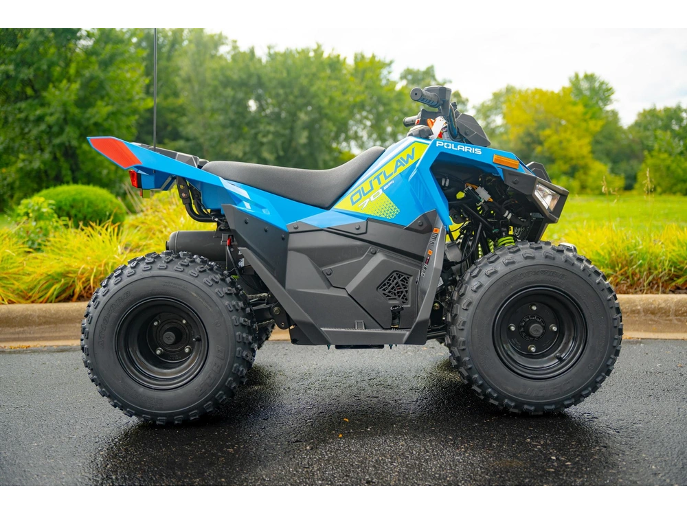 2026 Polaris Outlaw 70 Efi - Velocity Blue/lifted Lime alt