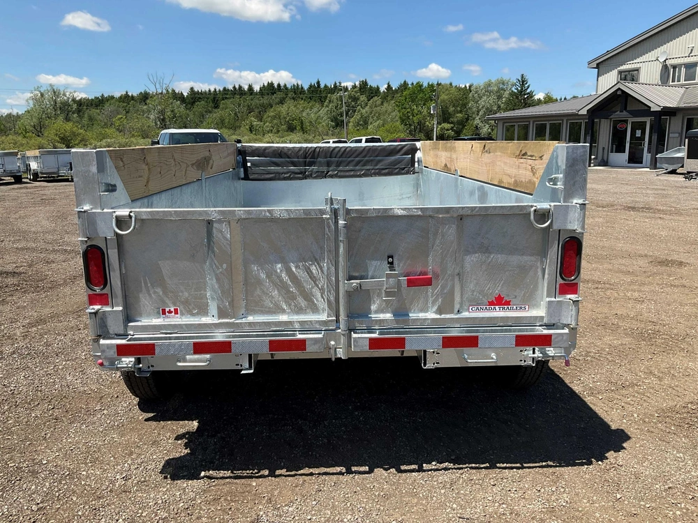 2027 Canada Trailers 6x12 5 Ton Galvanized Dump Trailer alt