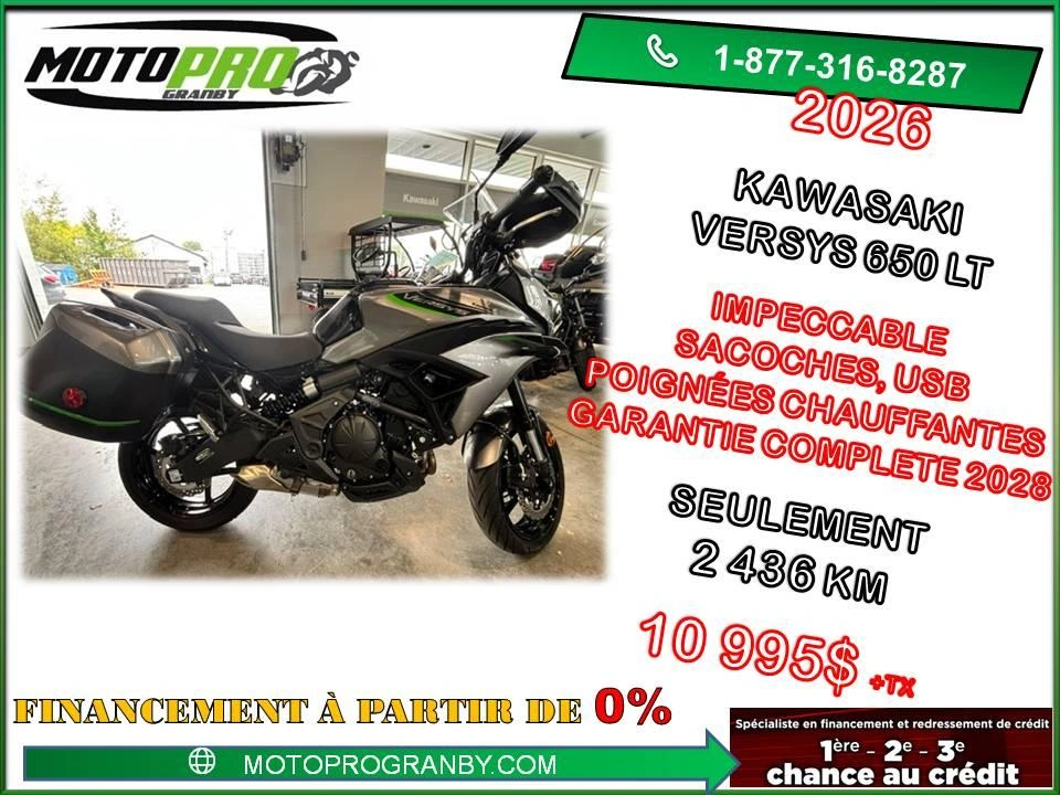 2026 Kawasaki Versys 650 Abs Lt Versys 650 Versys650 Sacoches Bas Km alt