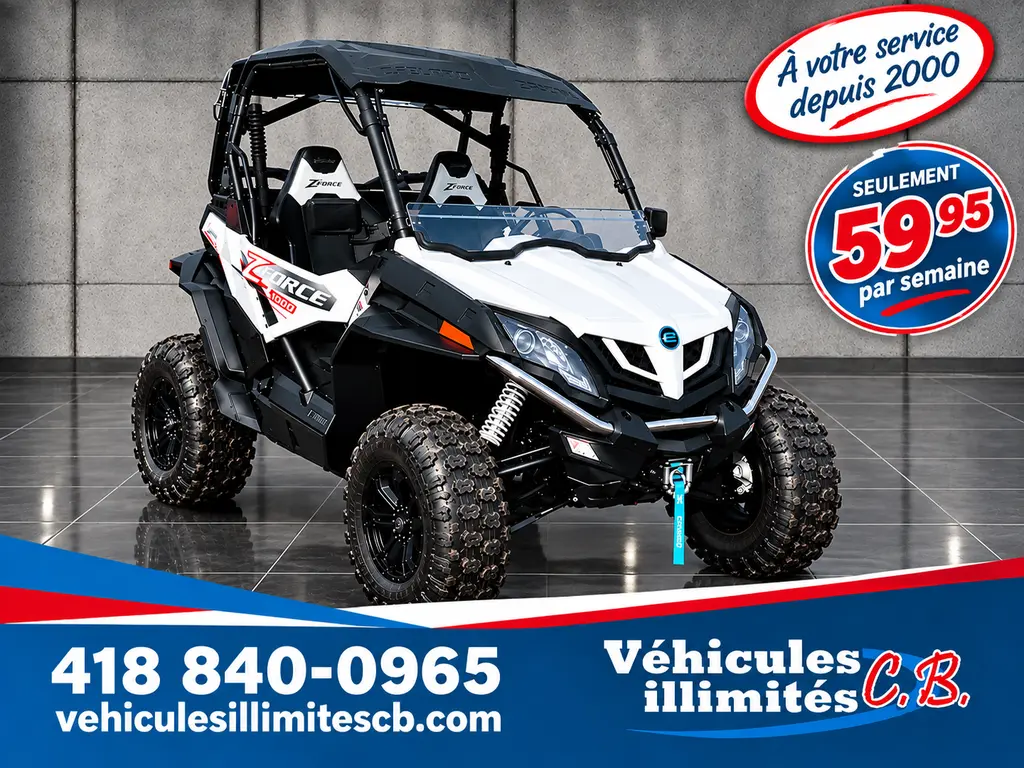 CFMOTO ZFORCE 800 EX EPS 58.95$ Semaine avec 0$ Comptant 2023
