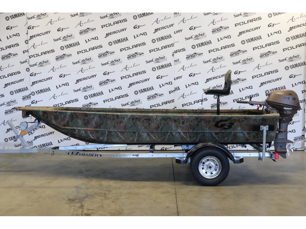 G3 Boats Jon Boat Jb15dk Bkp + Yamaha 25 Hp 2027 alt