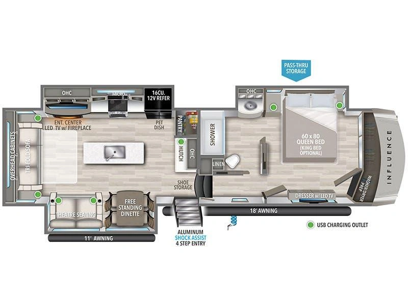 Grand Design Influence 3503gk 2024 alt