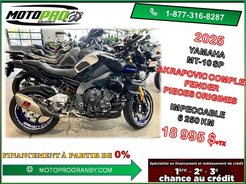 Yamaha Mt-10 Sp Mt10sp Mt 10sp Mt-10sp Mt-10 Mt10 Mt 10 Sp Akrapovic 2025 alt