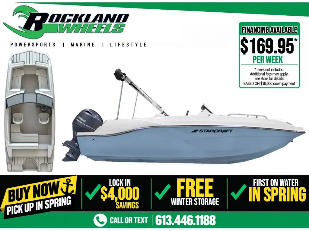Starcraft SVX 210 DC OB with 90HP Outboard and Trailer 2027