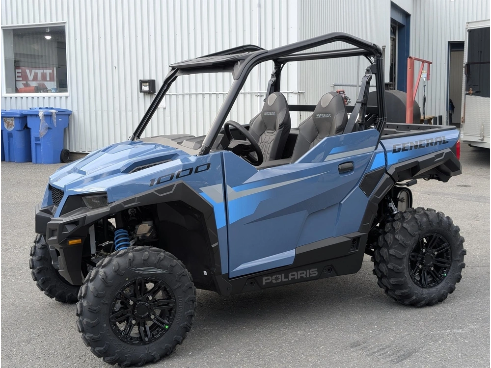 2026 Polaris General 1000 Premium Zenith Blue Côte À Côte Travail Sport Polyvalent Benne Performance Sentier Transport Remorquage Chasse Bois Suspension Haut De Gamme Commander Teryx Wolverine Rmax alt