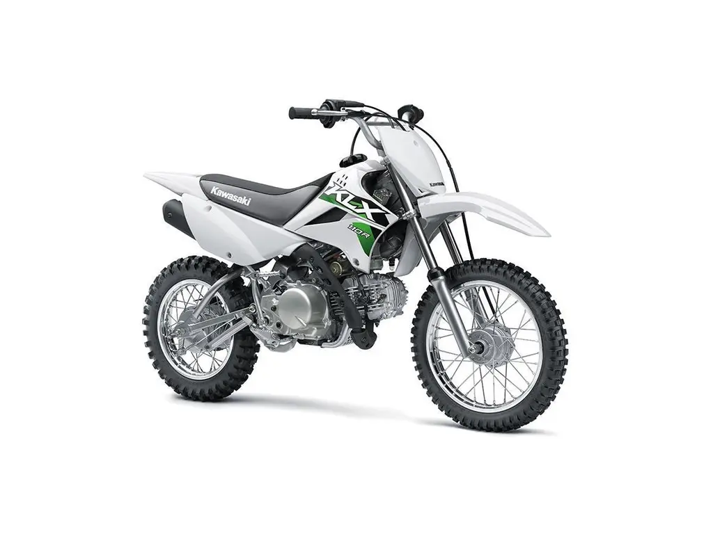 2027 Kawasaki KLX110R // Bright White