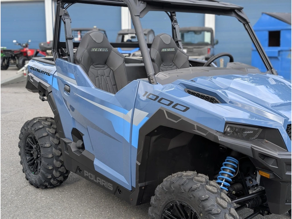 2026 Polaris General 1000 Premium Zenith Blue Côte À Côte Travail Sport Polyvalent Benne Performance Sentier Transport Remorquage Chasse Bois Suspension Haut De Gamme Commander Teryx Wolverine Rmax alt