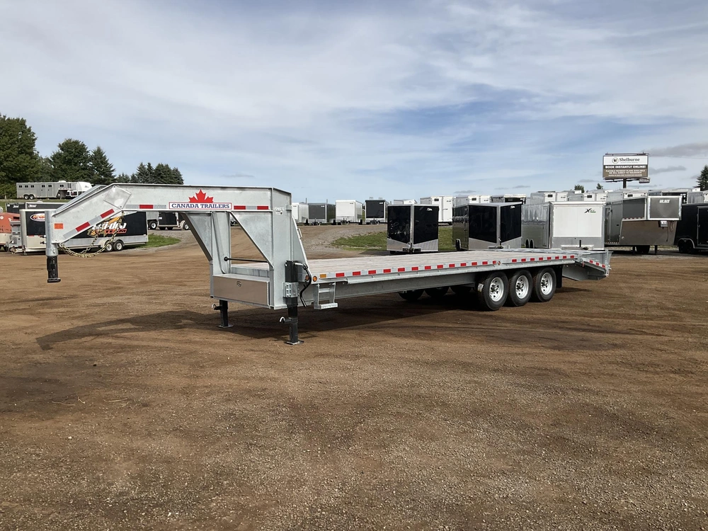 2027 Canada Trailers 8.5x28 10.5 Ton Galvanized Gooseneck Equipment Trailer alt