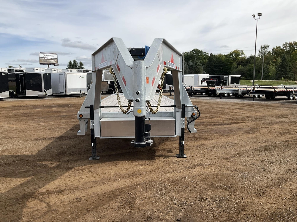 2027 Canada Trailers 8.5x28 10.5 Ton Galvanized Gooseneck Equipment Trailer alt