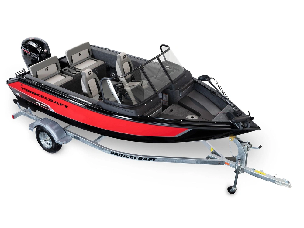 2026 Princecraft Sport 175 Max Red/black alt