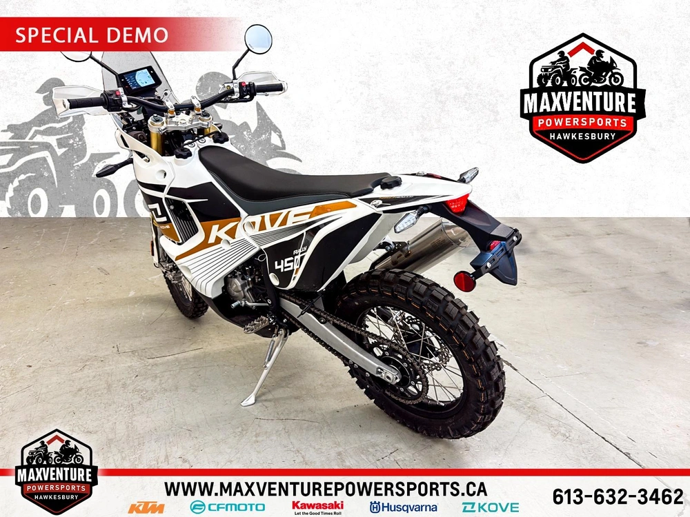 2026 Kove Moto 450 Rally Dot Low Seat