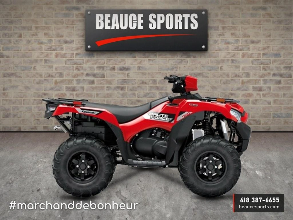 2027 Kawasaki Brute Force 750 Rouge Base Vtt Chasse Bois Terrain 4×4 Grosse Cylindrée Puissant Travail Lourd Remorquage Abordable Valeur Sport-utilitaire Solo Outlander Grizzly Kingquad Sportsman alt