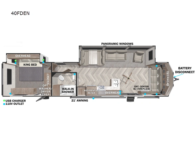 2022 Forest River Wildwood 40fden 40fden alt