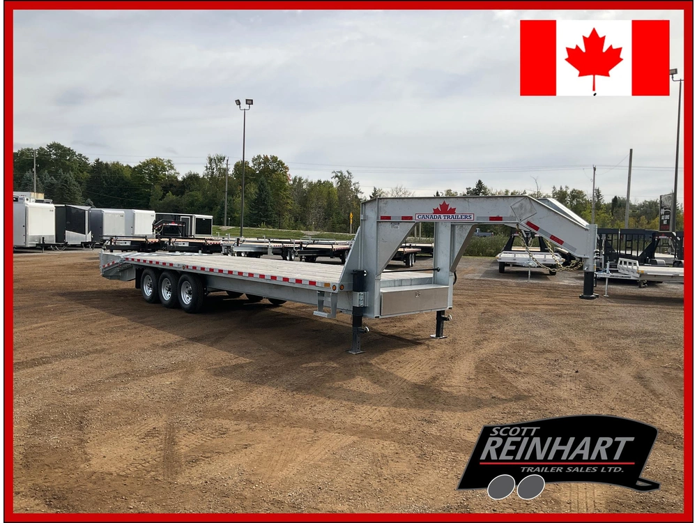 2027 Canada Trailers 8.5x28 10.5 Ton Galvanized Gooseneck Equipment Trailer alt