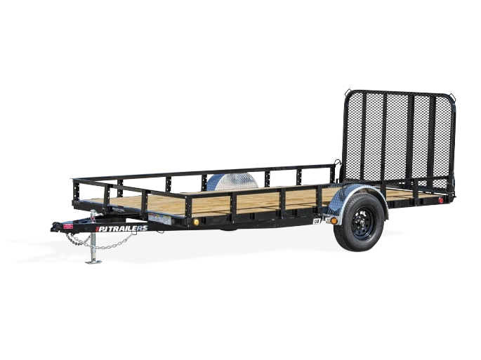 2027 Pj Trailers U8141 14'x83" Single Axle Utility - 5k alt