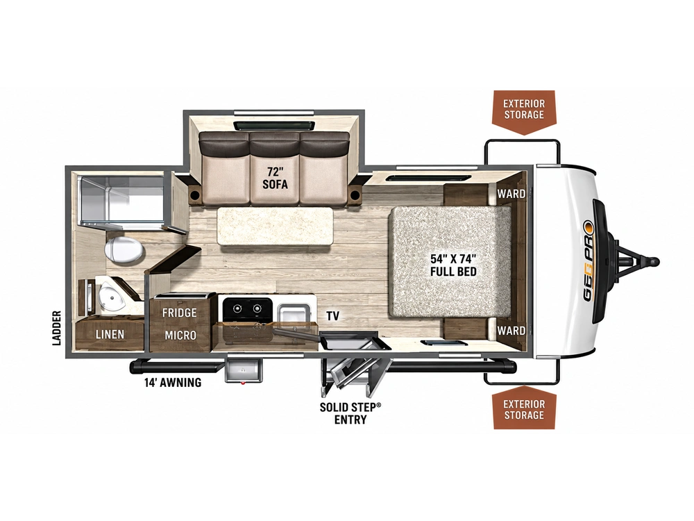 2022 Forest River Geopro 20fbs