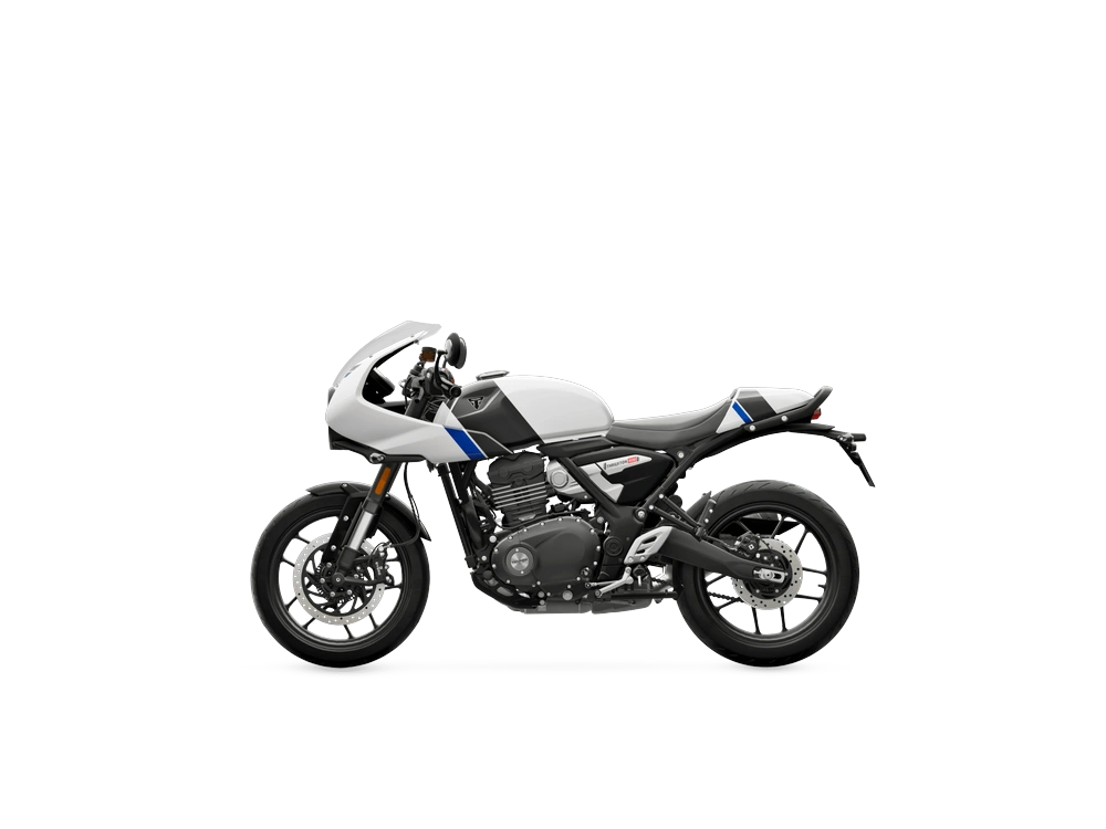 2026 Triumph Thruxton 400 Pearl Metallic White / Storm Grey