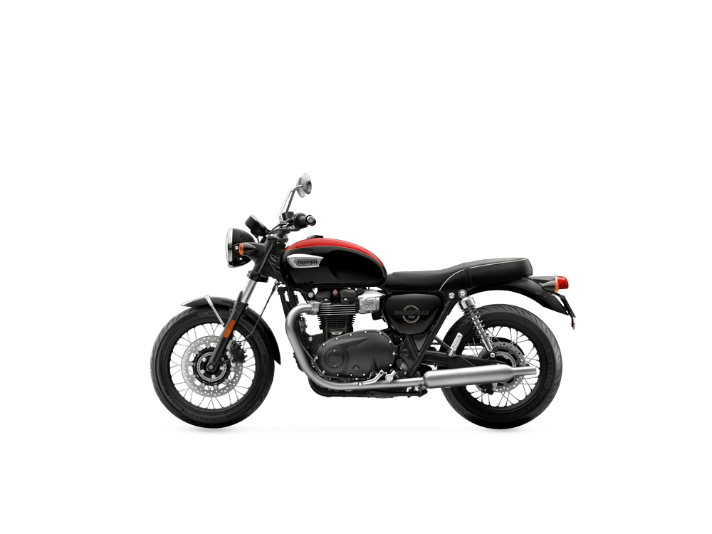 2026 Triumph Bonneville T100 Jet Black / Diablo Red alt