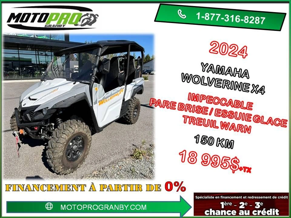 Yamaha Yxf850 Wolverine 850 X4 4 Passagers Yxf 850 Teryx 2024 alt