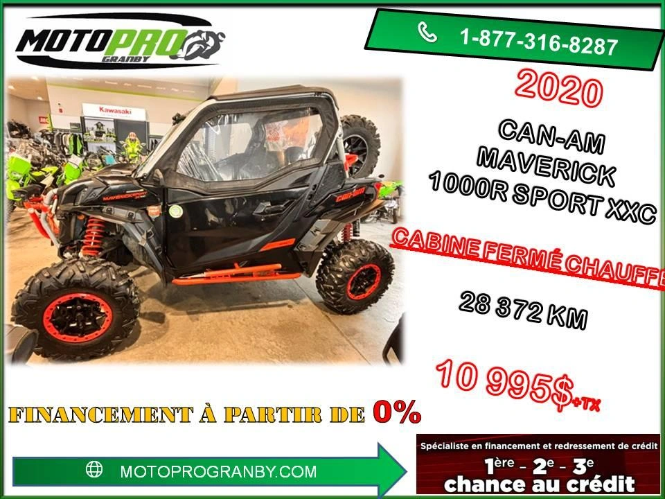 Can-am Maverick 1000r Sport Xxc Maverick1000 1000 Maverick Tout Équipé 2020 alt