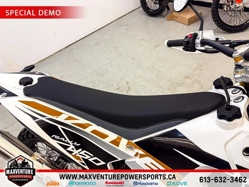 2026 Kove Moto 450 Rally Dot Low Seat