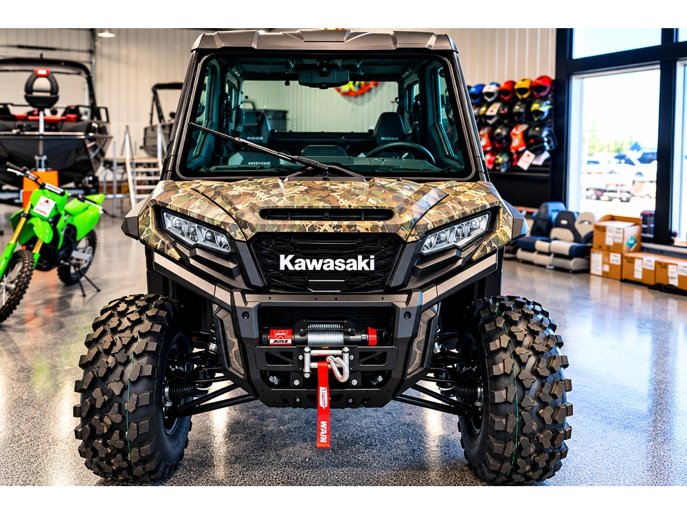2026 Kawasaki Ridge Crew Camouflage True Timber Strata