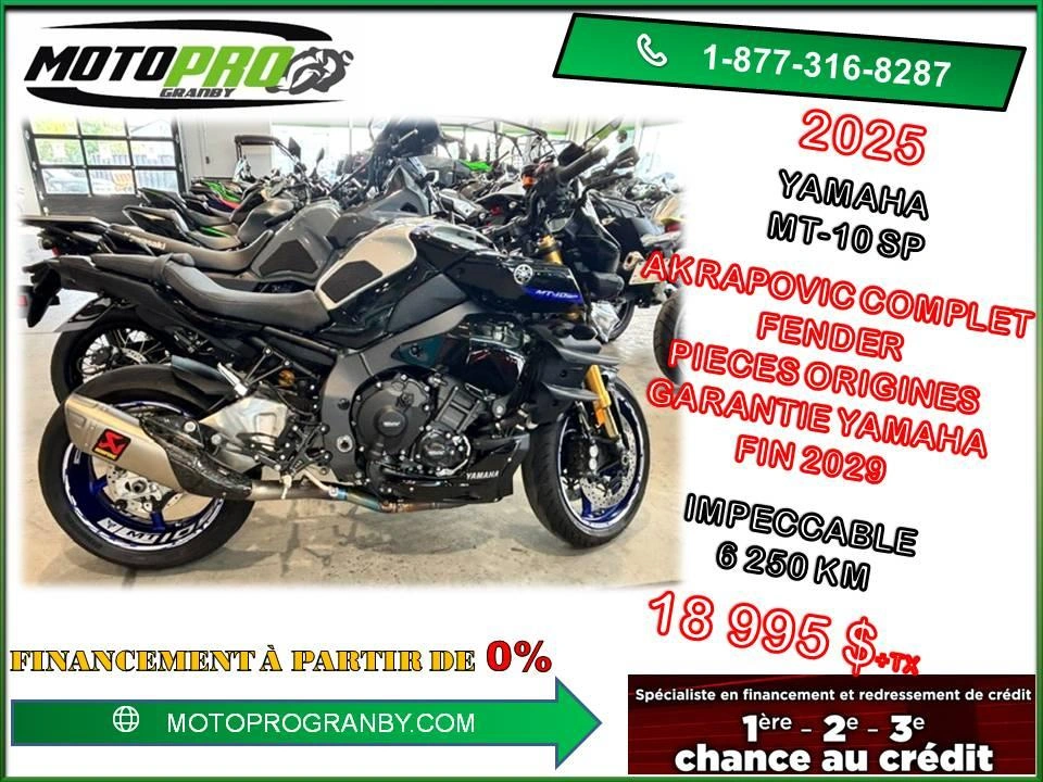 Yamaha Mt-10 Sp Mt10sp Mt 10sp Mt-10sp Mt-10 Mt10 Mt 10 Sp Akrapovic 2025 alt