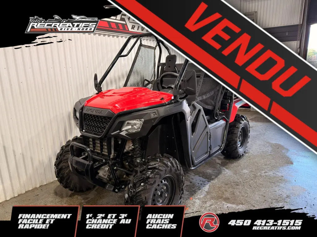 2019 Honda PIONEER 500 **GROS COFFRE ARRIERE**