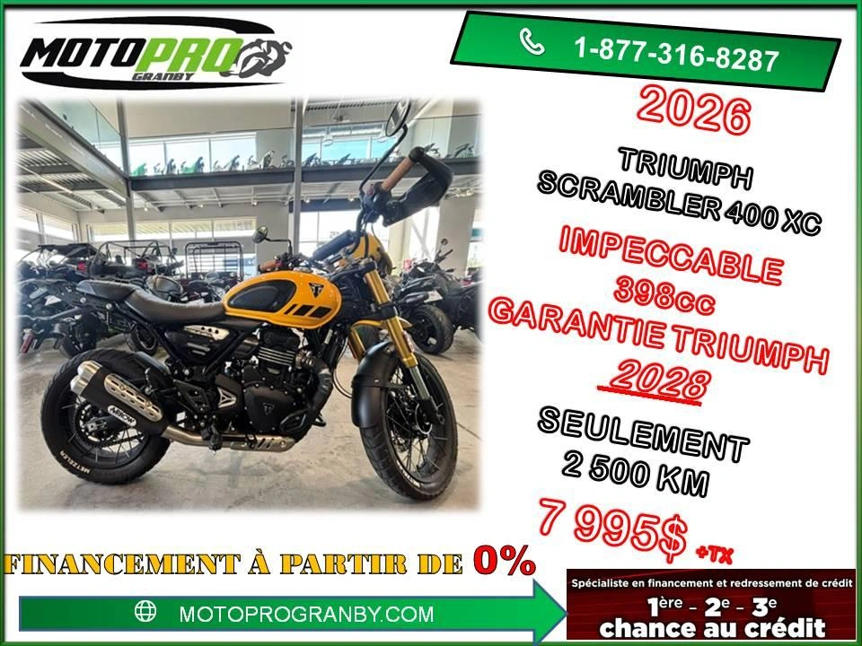 Triumph Scrambler 400 Xc Scrambler400 Xc 400xc Impeccable 2026 alt