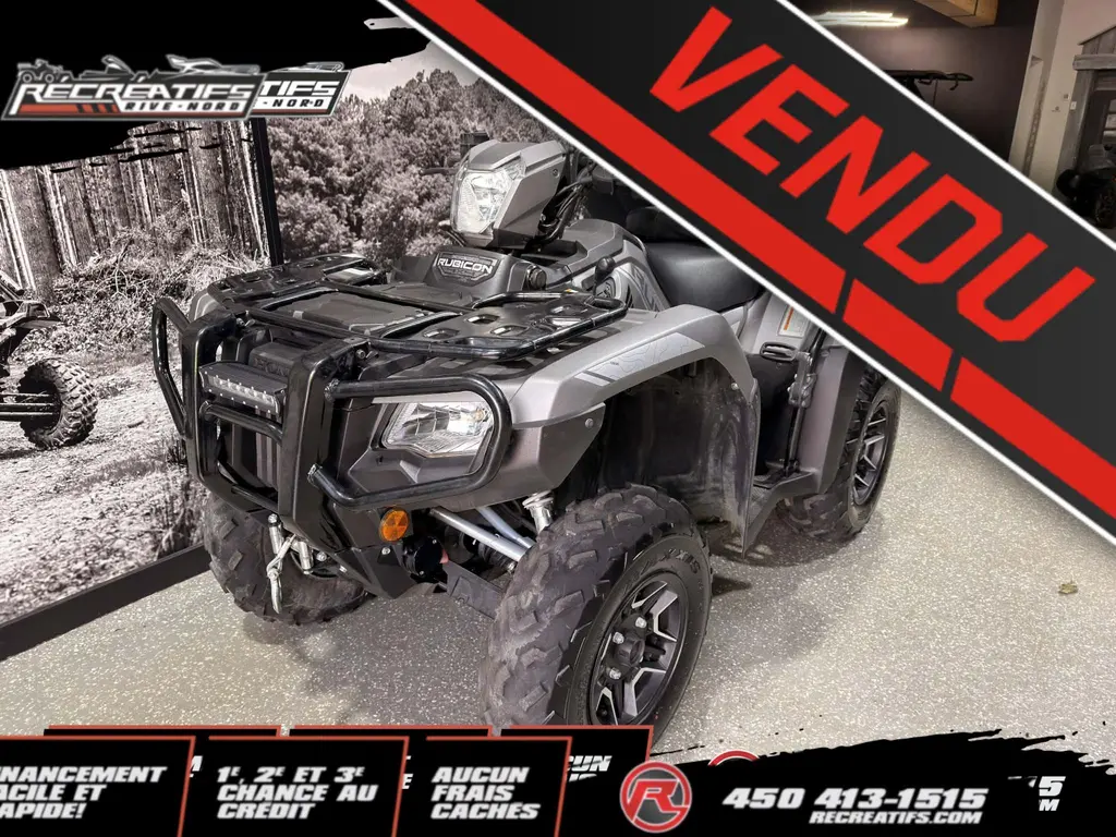 2025 Honda FOREMAN RUBICON 520 DELUXE DCT IRS EPS - **SUPER ÉQUIPÉ!!**