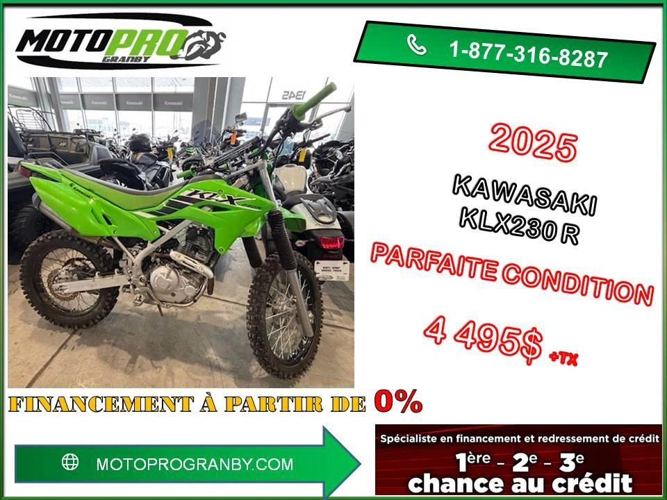 Kawasaki Klx230r Klx230 Klx 230 Klx 230r 230 R Bon État 2025 alt