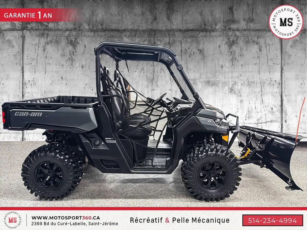Can-Am DEFENDER HD10 XT SUPER LOOK ! PELLE À NEIGE CAN AM !!! 2023