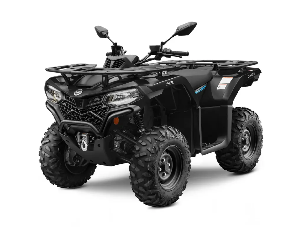2025 CFMOTO CFORCE 400 // Jet Black - w/ Plow Kit