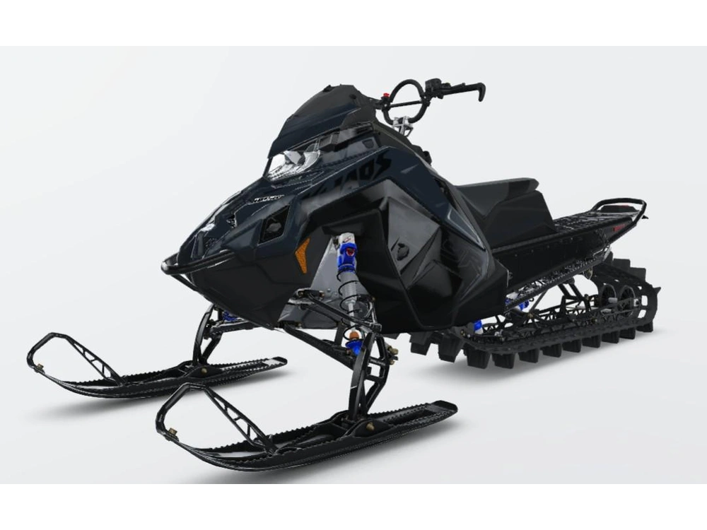 2026 Polaris 9r Rmk Khaos 155 - Gloss Black / Blue Dusk alt