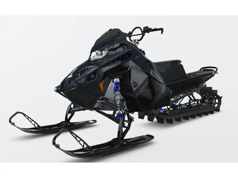 2026 Polaris 9R RMK KHAOS 155 - Gloss Black / Blue Dusk