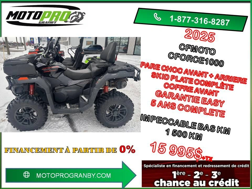 Cfmoto Cforce 1000 Touring Cforce1000 Vrai 2 Places Garantie 5 Ans Complete 2025 alt