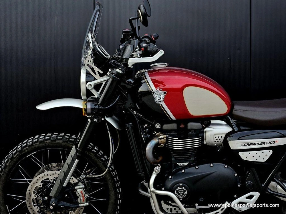 2022 Triumph Scrambler 1200 Xc Gold Line Carnival Red/storm Grey