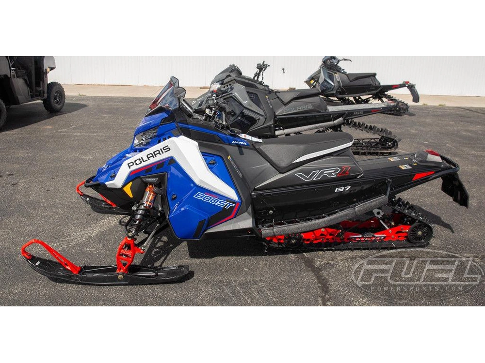 2027 Polaris Patriot Boost Indy Vr1 137 Dynamix Polaris Blue Metallic / White Lightning alt