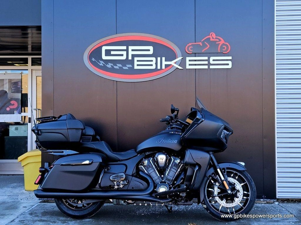 2026 Indian Motorcycle Pursuit® Dark Horse® 112 W/ Powerband Audio Black Smoke