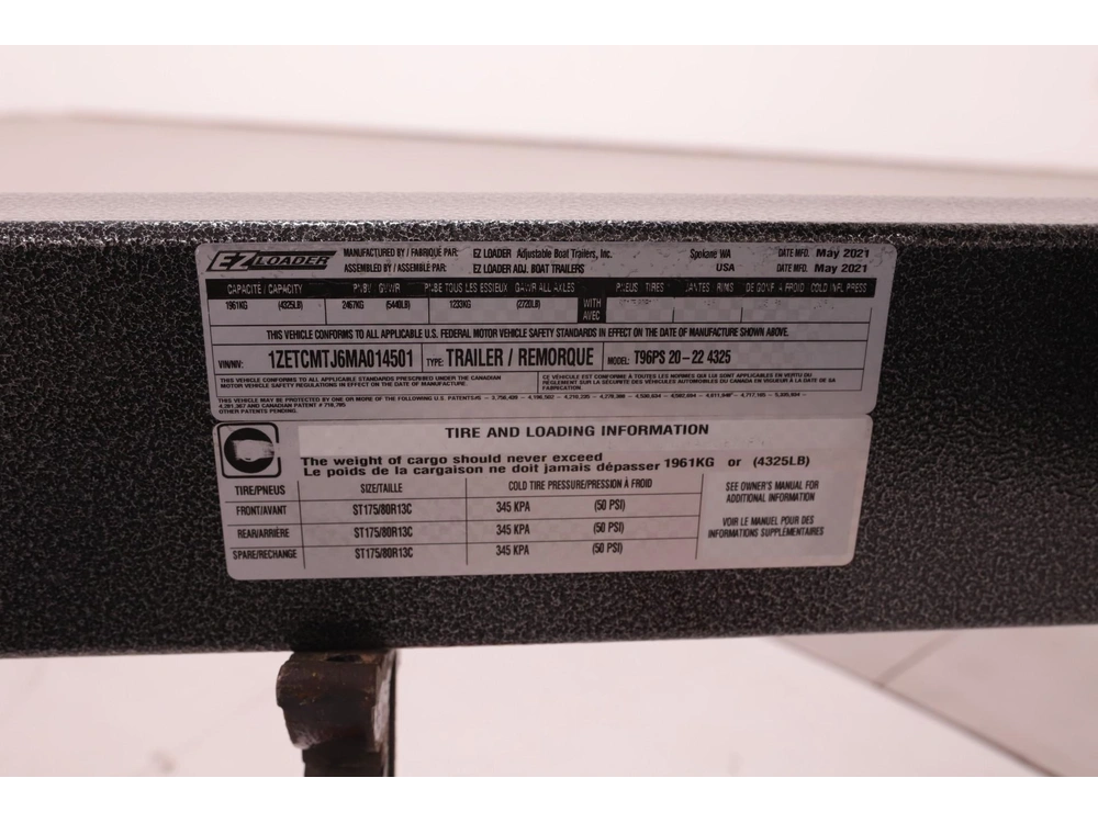 2021 Ez Loader Pontoon Boat Trailer - Tandem Axle *financing Available* alt