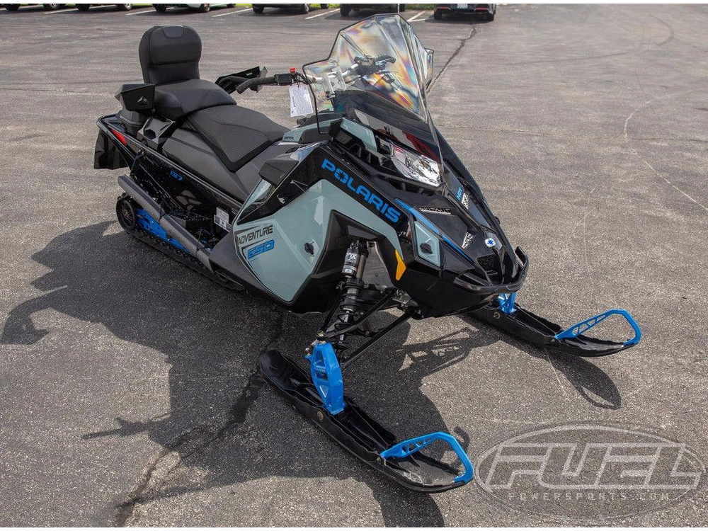 2026 Polaris 650 Indy Adventure 137 Hemlock Blue / Black / Velocity Blue alt